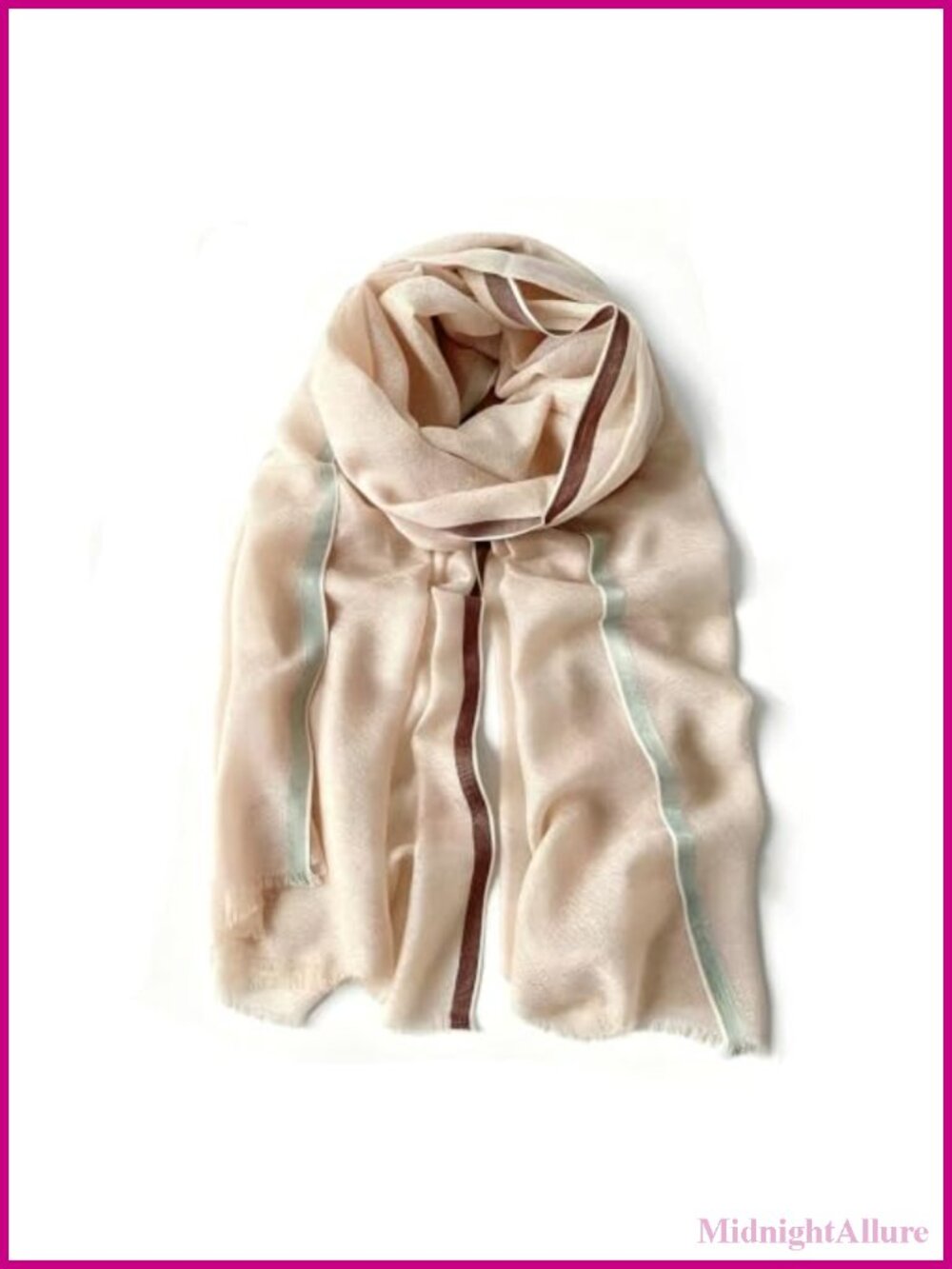 100% Wool Water-Soluble Pashmina Shawl Wrap Lightweight Scarf Women